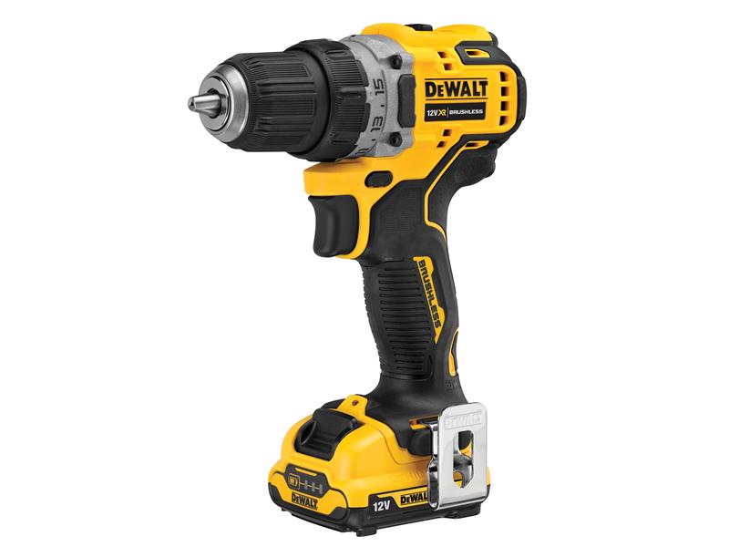 DCD701D2 XR Brushless Sub-Compact Drill Driver 12V 2 x 2.0Ah Li-ion, DEWALT