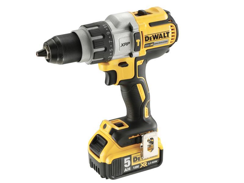 DCD996P2 XR Brushless Combi Drill 18V 2 x 5.0Ah Li-ion, DEWALT