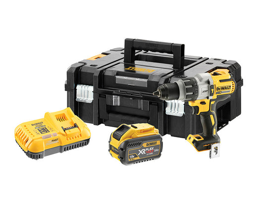 DCD996X1 XR Brushless Combi Drill 18V 1 x 9.0/3.0Ah FlexVolt Li-ion, DEWALT