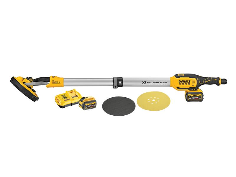 DCE800T2 XR Telescopic Drywall Sander 18V 1 x 6.0/2.0Ah FlexVolt Li-ion, DEWALT