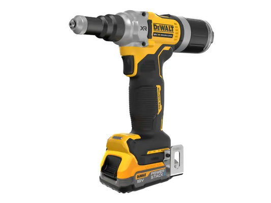 DCF414E2T XR 1/4in Brushless Riveter 2 x 1.7Ah POWERSTACK™ Li-ion, DEWALT