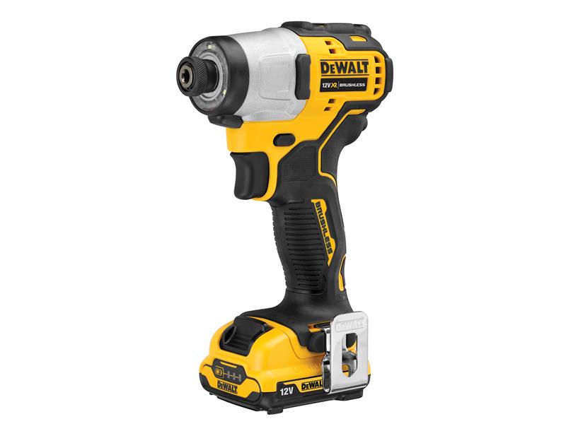 DCF801D2 XR Brushless Sub-Compact Impact Driver 12V 2 x 2.0Ah Li-ion, DEWALT