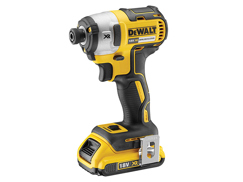 DCF887D2 XR Brushless 3 Speed Impact Driver 18V 2 x 2.0Ah Li-ion, DEWALT