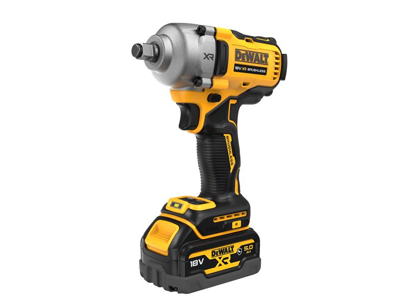 DCF891P2T XR BL 1/2in Hog Ring Anvil Impact Wrench 18V 2 x 5.0Ah Li-ion, DEWALT