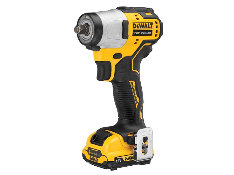 DCF902D2 XR Brushless Sub-Compact 3/8in Impact Wrench 12V 2 x 2.0Ah Li-ion, DEWALT