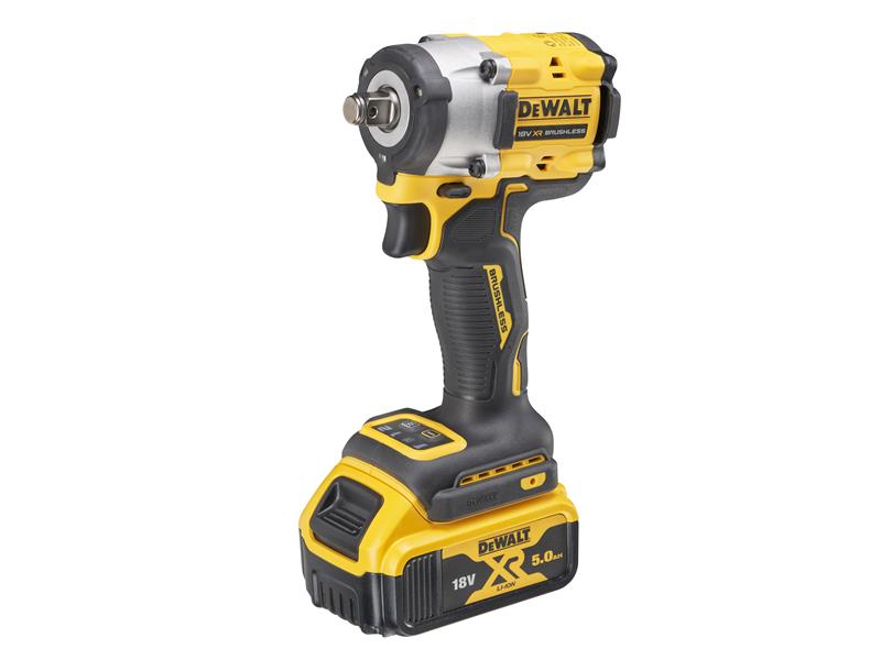 DCF921P2T XR BL 1/2in Impact Wrench 18V 2 x 5.0Ah Li-ion, DEWALT