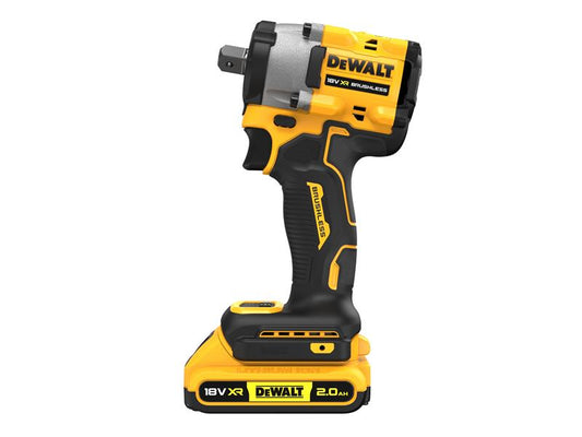 DCF922D2T XR BL 1/2in Impact Wrench 18V 2 x 2.0Ah Li-ion, DEWALT