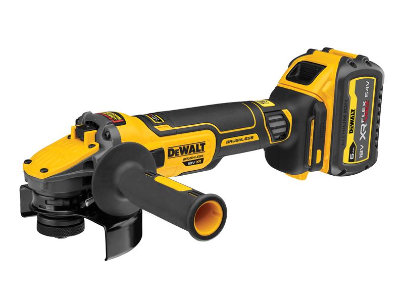 DCG409T1 XR FlexVolt Advantage Grinder 125mm 18V 1 x 6.0Ah Li-ion, DEWALT