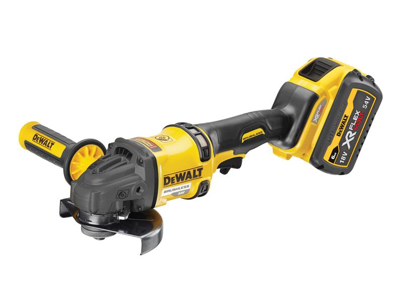 DCG418T2 XR FlexVolt Grinder 125mm 54V 2 x 2.0Ah Li-ion, DEWALT