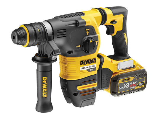 DCH334X2 Brushless Q/C Chuck SDS Plus Hammer 54V 2 x 9.0Ah Li-ion, DEWALT