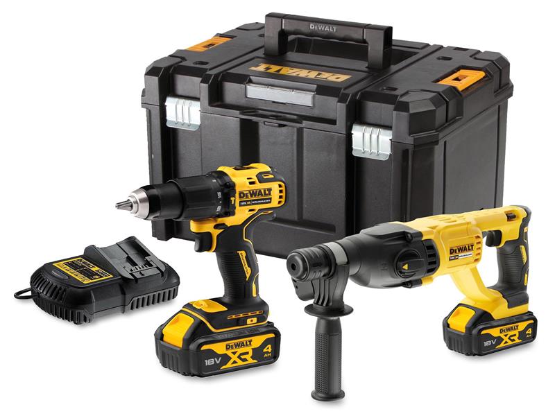 DCK2070M2T XR Brushless Twin Pack 18V 2 x 4.0Ah Li-ion, DEWALT