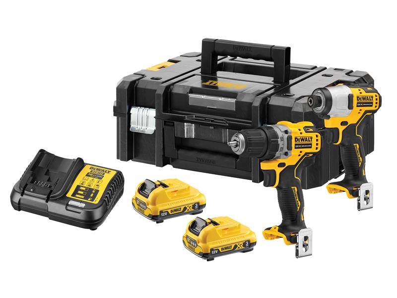 DCK2110L2 XR Brushless Sub-Compact Twin Pack 12V 2 x 3.0Ah Li-ion, DEWALT