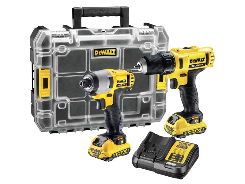 DCK211D2T XR Twin Pack 12V 2 x 2.0Ah Li-ion, DEWALT