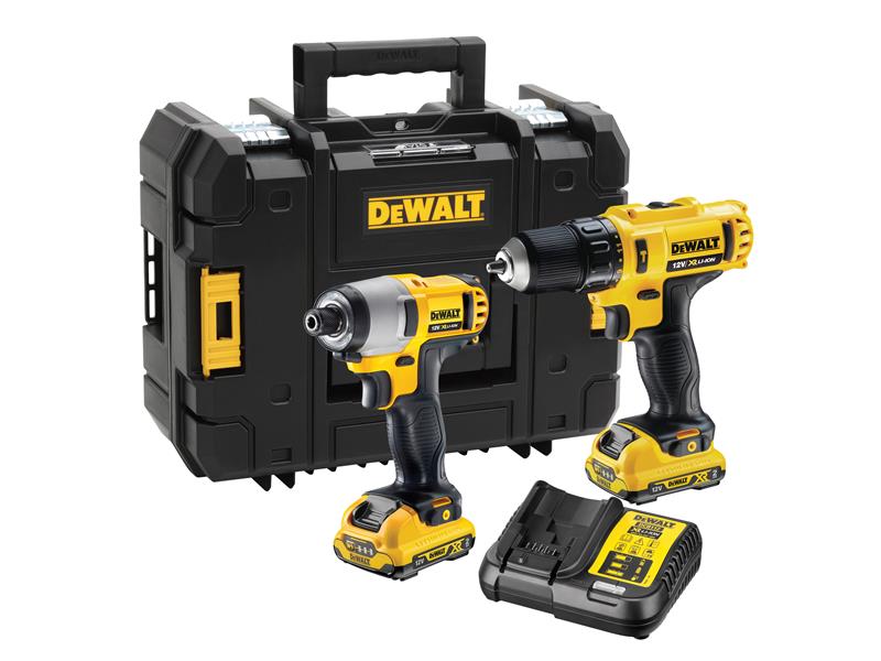 DCK218D2T XR Twin Pack 12V 2 x 2.0Ah Li-ion, DEWALT