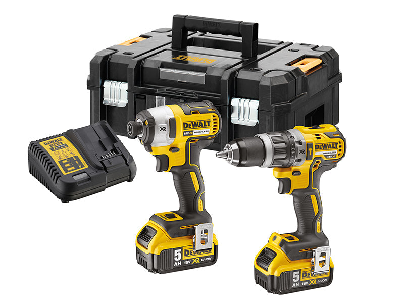 DCK266P2T XR Brushless Twin Pack 18V 2 x 5.0Ah Li-ion, DEWALT