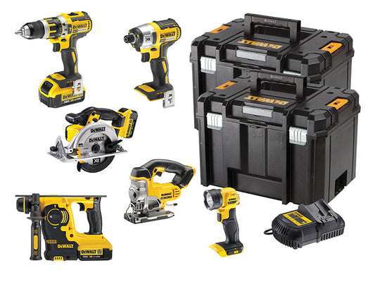 DCK699M3T XR 6 Piece Kit 18V 3 x 4.0Ah Li-ion, DEWALT