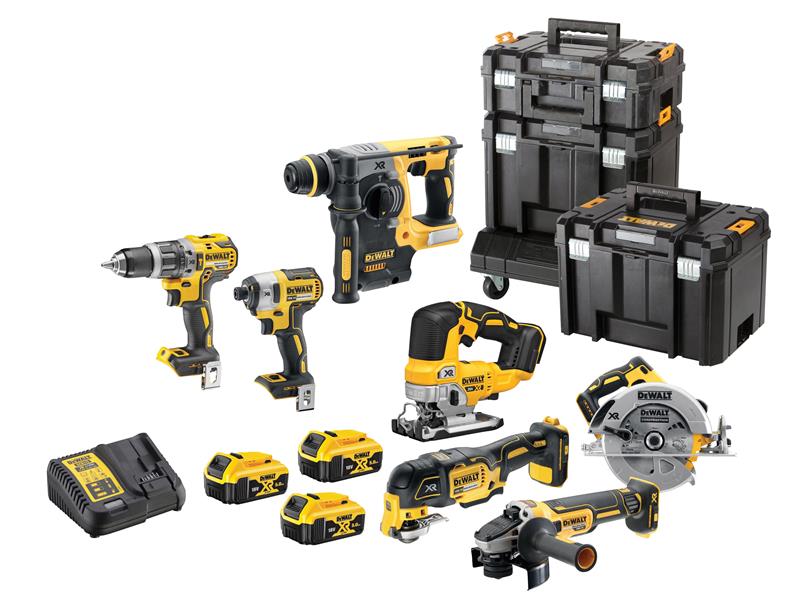 DCK755P3T XR Brushless 7 Piece Kit 18V 3 x 5.0Ah Li-ion, DEWALT