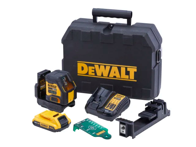 DCLE34021D1 XR Compact Cross Line Green Laser 18V 1 x 2.0Ah Li-ion, DEWALT