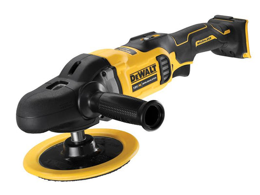 DCM849N XR Brushless Rotary Polisher 180mm 18V Bare Unit, DEWALT