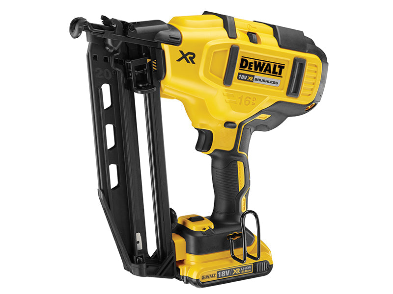 DCN660D2 Cordless XR Brushless Second Fix Nailer 18V 2 x 2.0Ah Li-ion, DEWALT