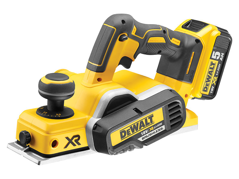 DCP580P2 XR Brushless Planer 18V 2 x 5.0Ah Li-ion, DEWALT