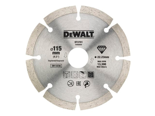 Dry Diamond Blade 115mm (2 Pack), DEWALT