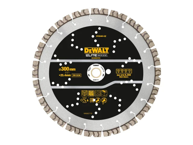 ELITE SERIES™ All Purpose Diamond Segmented Wheel 300 x 25.4mm, DEWALT