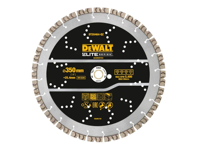 ELITE SERIES™ All Purpose Diamond Segmented Wheel 350 x 25.4mm, DEWALT