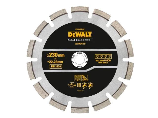 ELITE SERIES™ Asphalt Diamond Segmented Wheel 230 x 22.23mm, DEWALT