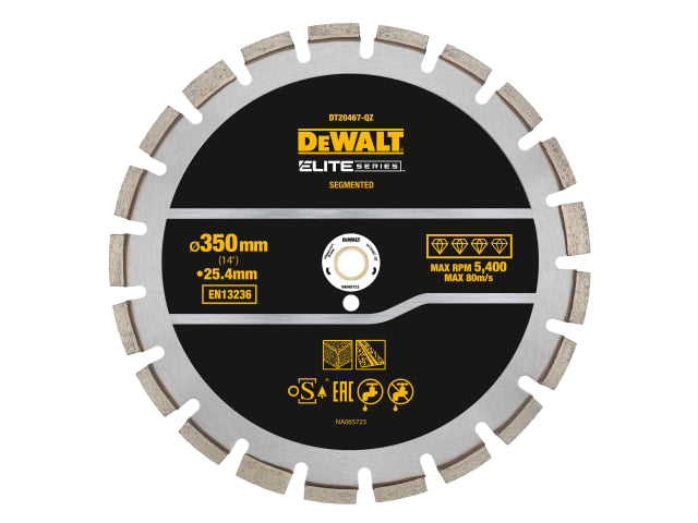 ELITE SERIES™ Asphalt Diamond Segmented Wheel 350 x 25.4mm, DEWALT