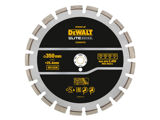 ELITE SERIES™ Asphalt Diamond Segmented Wheel 350 x 25.4mm, DEWALT