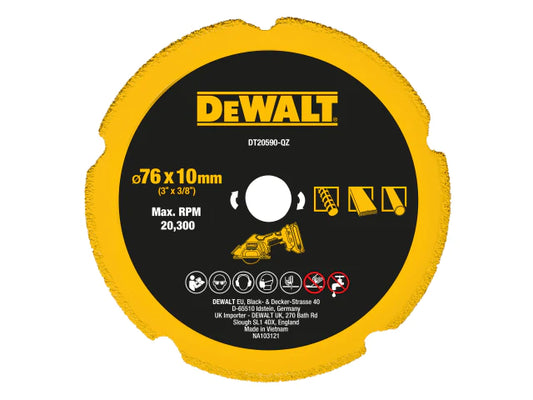 DT20590 Diamond Multi Material Blade 75mm, DEWALT