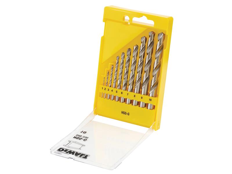 DT5921 Extreme Metal Drill Bit Set, 10 Piece, DEWALT