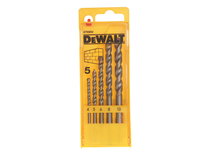 Masonry Drill Set 5 Piece 4-10mm, DEWALT