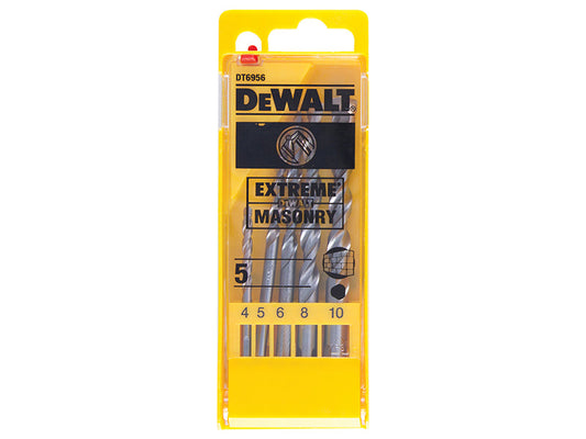 Extreme Masonry Drill Bit Set, 5 Piece, DEWALT