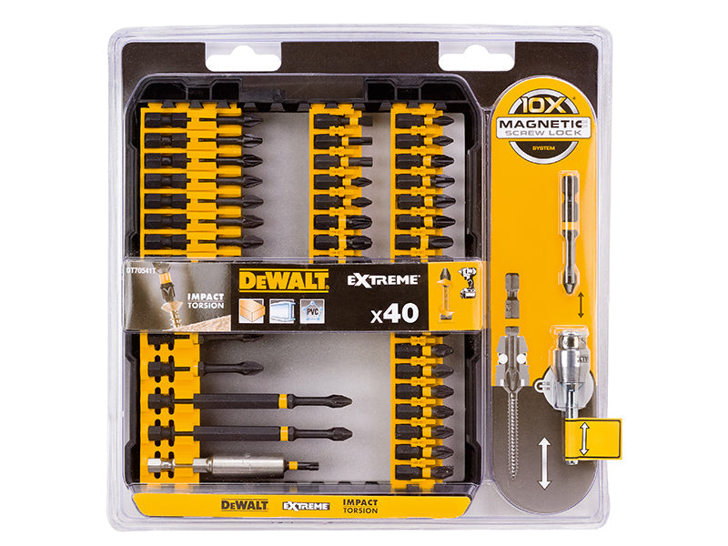 DT70541 Extreme Impact Torsion Bit Set, 40 Piece, DEWALT