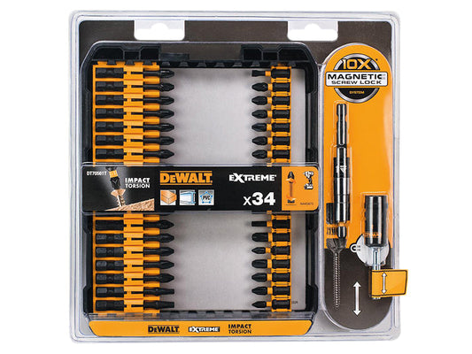 DT70561T Impact Torsion Set + 3in Holder, 34 Piece, DEWALT