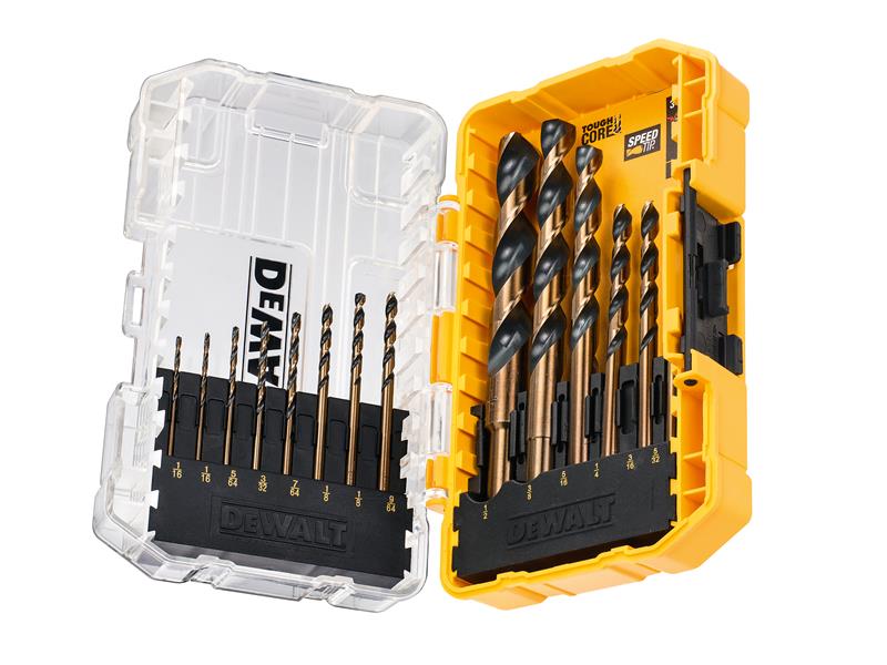 DT70727 Black & Gold HSS Drill Set, 14 Piece, DEWALT