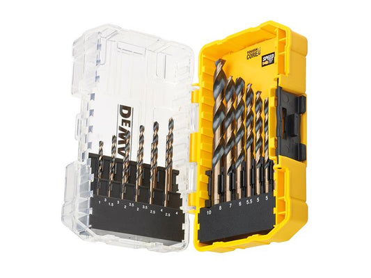 DT70728 Black & Gold HSS Drill Set, 19 Piece, DEWALT