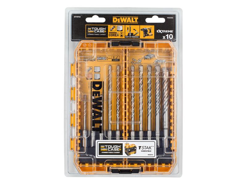 SDS Plus Extreme 2® Drill Bit Set, 10 Piece, DEWALT