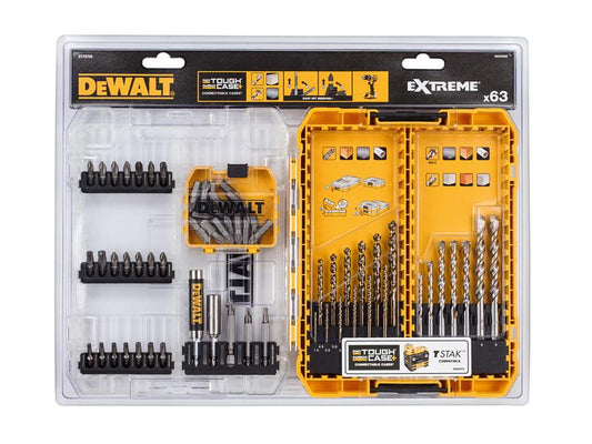 DT70759 Mixed Drill & Bit Set, 63 Piece, DEWALT