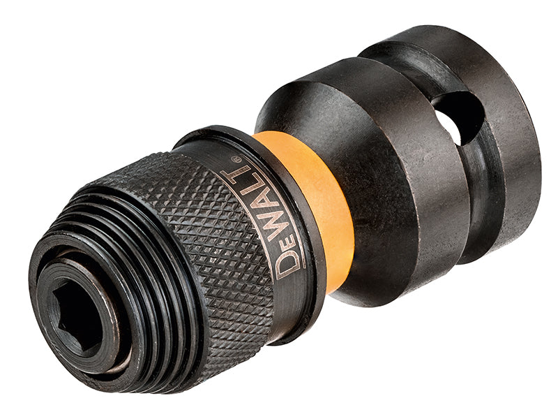 DT7508 1/2in Drive to 1/4in Hex Impact Adaptor, DEWALT