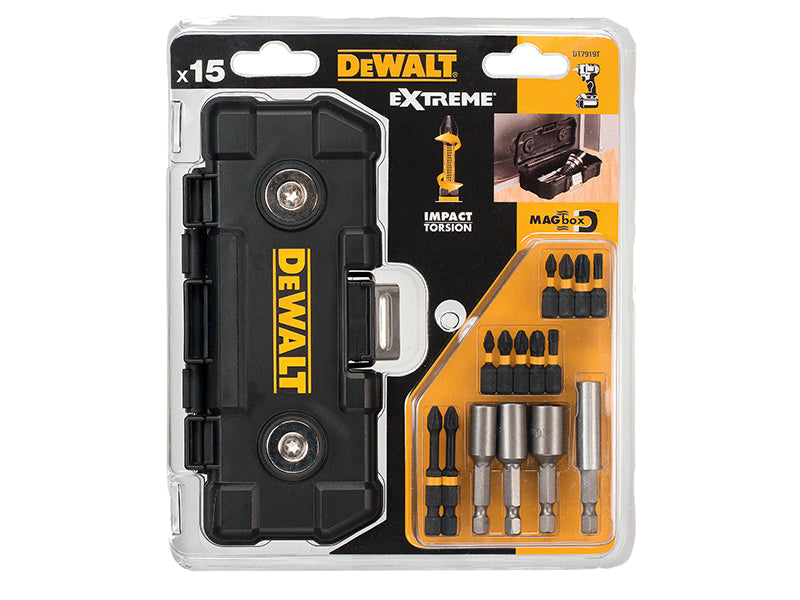 Impact Torsion Screwdriving Set, 15 Piece, DEWALT