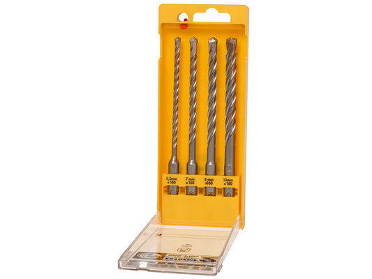 Extreme 2 SDS Plus Drill Bit Set, 4 Piece 5.5-10mm, DEWALT