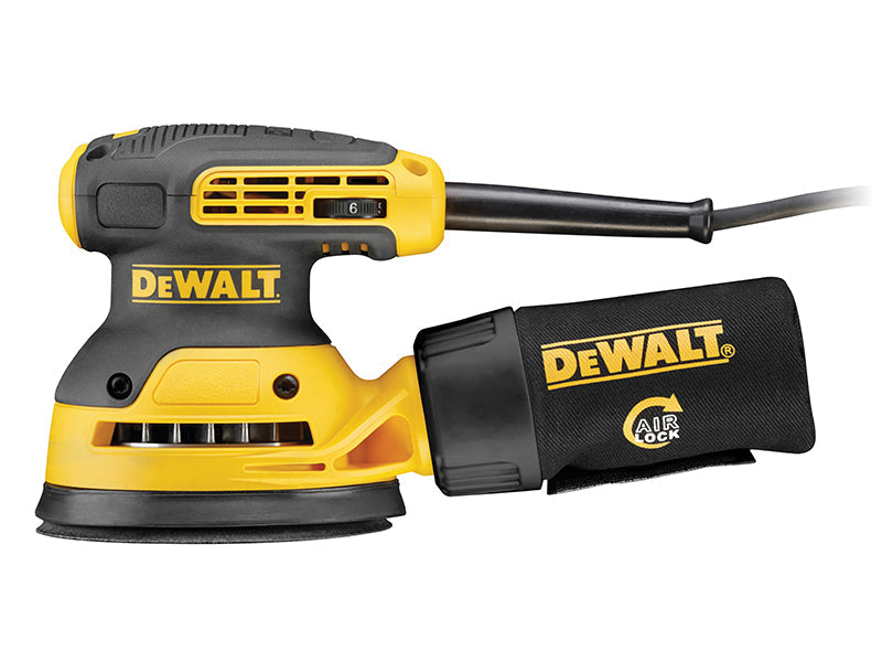 DWE6423 Random Orbital Sander 125mm 280W 240V, DEWALT