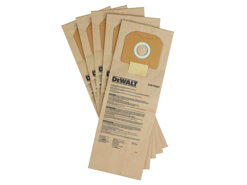 DWV9401 Paper Dust Bag (Pack 5), DEWALT