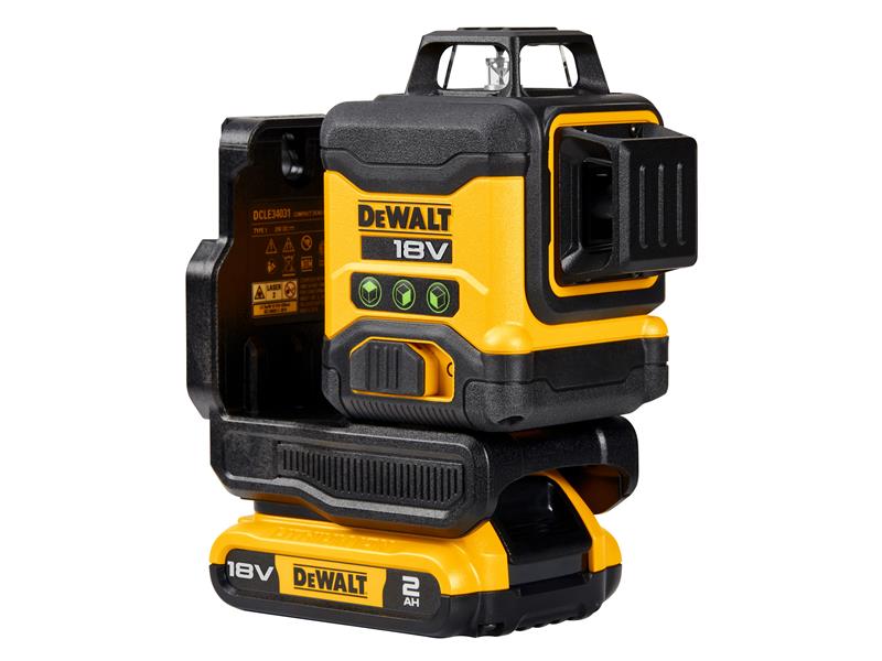 DCLE34031D1 3 x 360° Multi Line Laser 18V 1 x 2.0Ah Li-ion, DEWALT