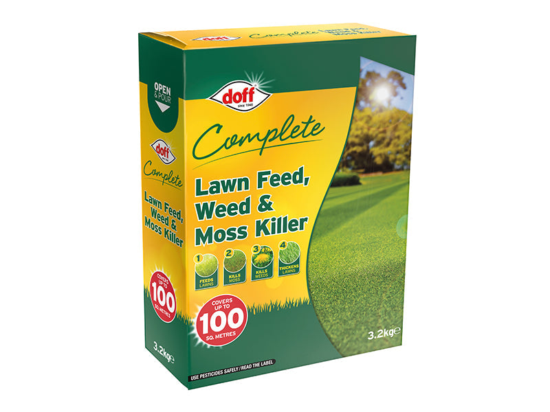 Complete Lawn Feed, Weed & Moss Killer 3.2kg, DOFF