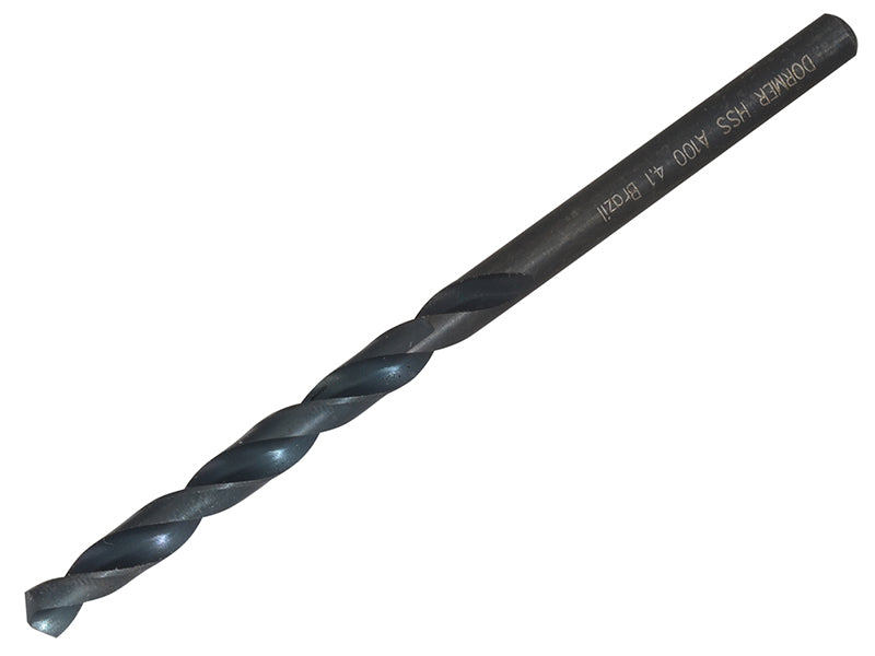 A100 HSS Jobber Drill Bit 4.10mm OL:75mm WL:43mm, Dormer