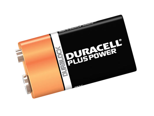 9V Cell Plus Power MN1604/6LR6 Batteries (Pack 2), Duracell